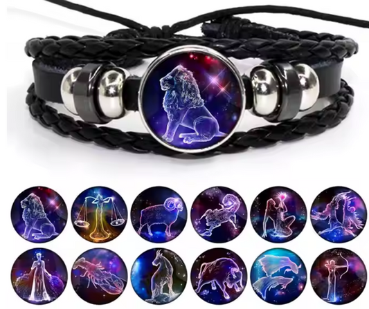 Bracelet Zodiaque Spirituel – Manifestation, Sérénité & Protection | 12 Signes Astrologiques